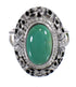 Turquoise Sterling Silver Southwestern Jewelry Ring Size 6-1/4 YX73774